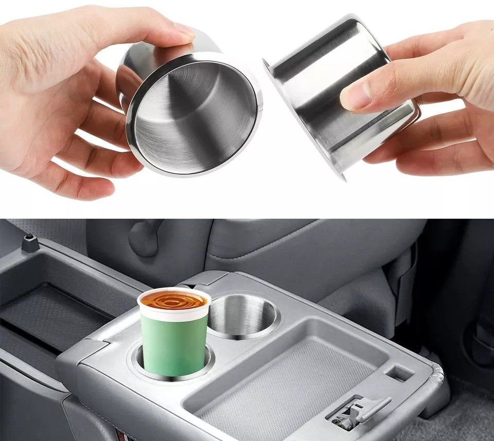 Stainless Steel Universal Cup Holders for Boat, Car, RV, Marine, Camper Drink Holders, Durable, Easy Installation