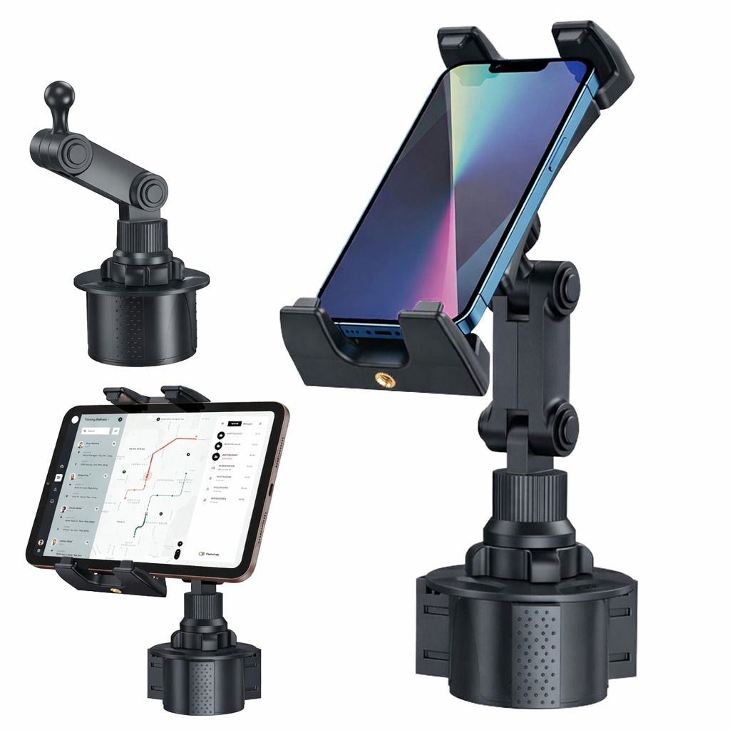 Adjustable Car Mount Holder for iPhone, iPad, Samsung, Tablet – Secure Phone Stand for Cars, SUVs, Trucks, and Road Trip