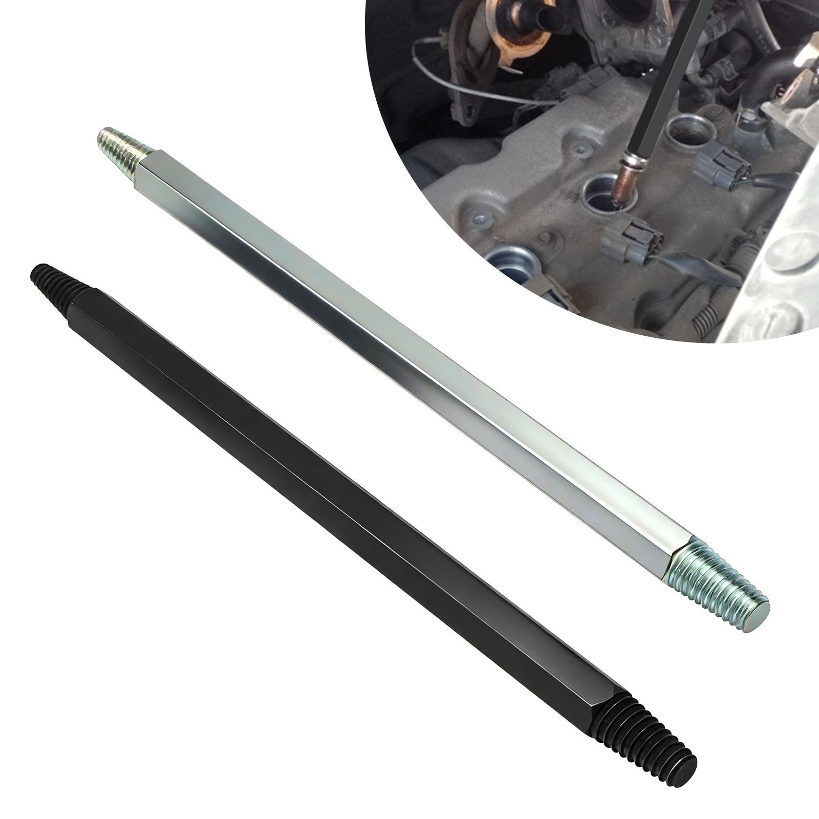 Broken Spark Plug Removal Tool, Left-Hand Thread Spark Plug Extractor, Alloy Steel Tap Extractor