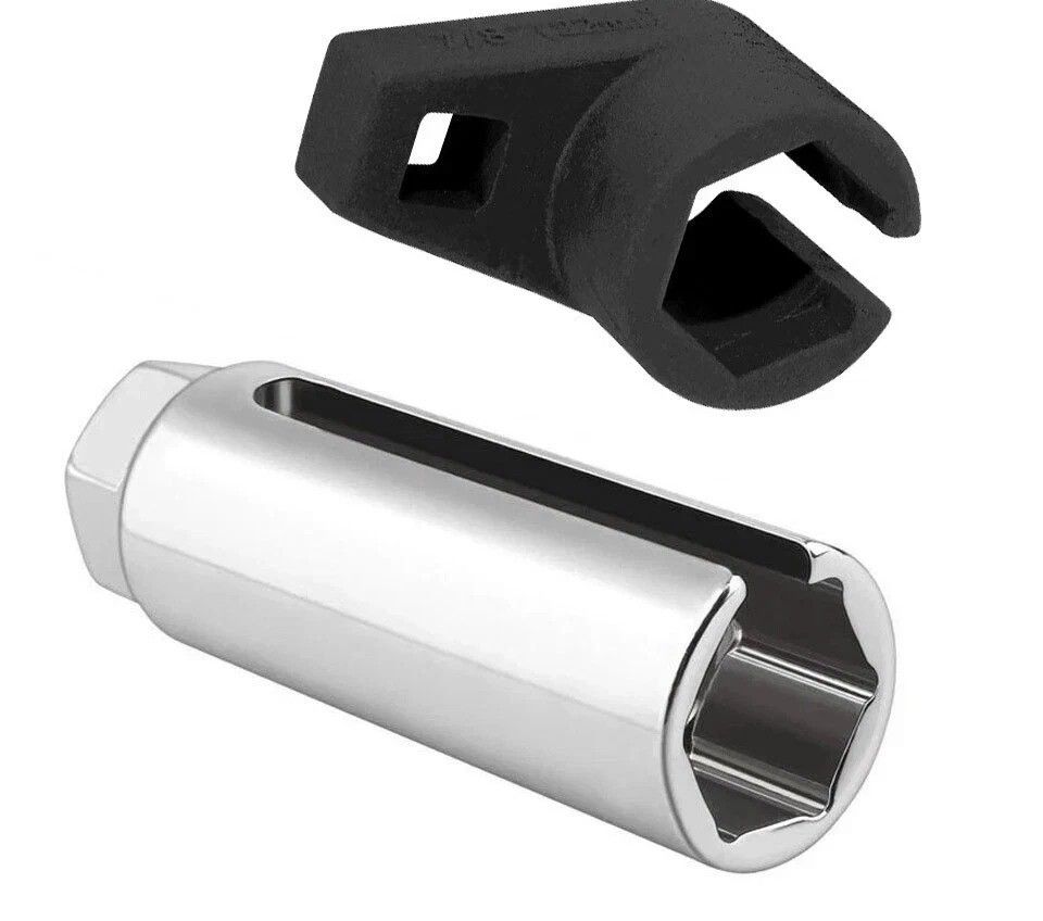Sensor Wrench Tool, Oxygen Sensor Socket, Thread Chaser Set, Complete Removal Tool Kit for Repairs