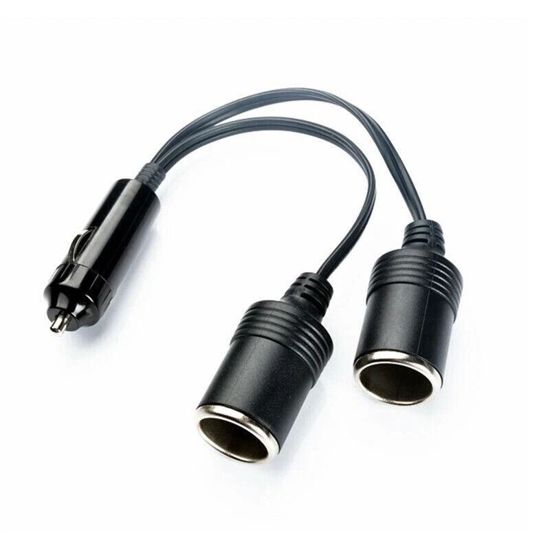 Dual Car Cigarette Lighter Splitter Adapter, Auto Outlet Power Socket with Indicator Light