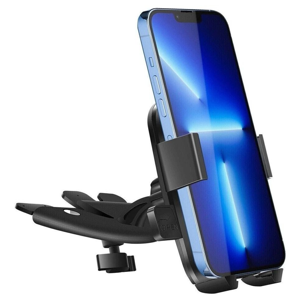 Universal Car Mount, CD Slot Phone Holder for iPhone, Samsung, GPS, Cell Phone, Front Seat Car Convenience