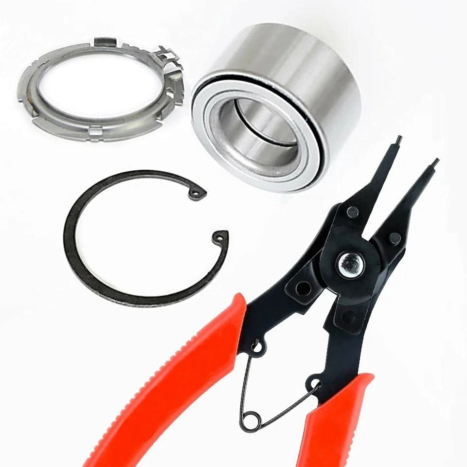 Portable Snap Ring Circlip Pliers Set, Internal External Retaining Clips, Ergonomic Carbon Steel Tool