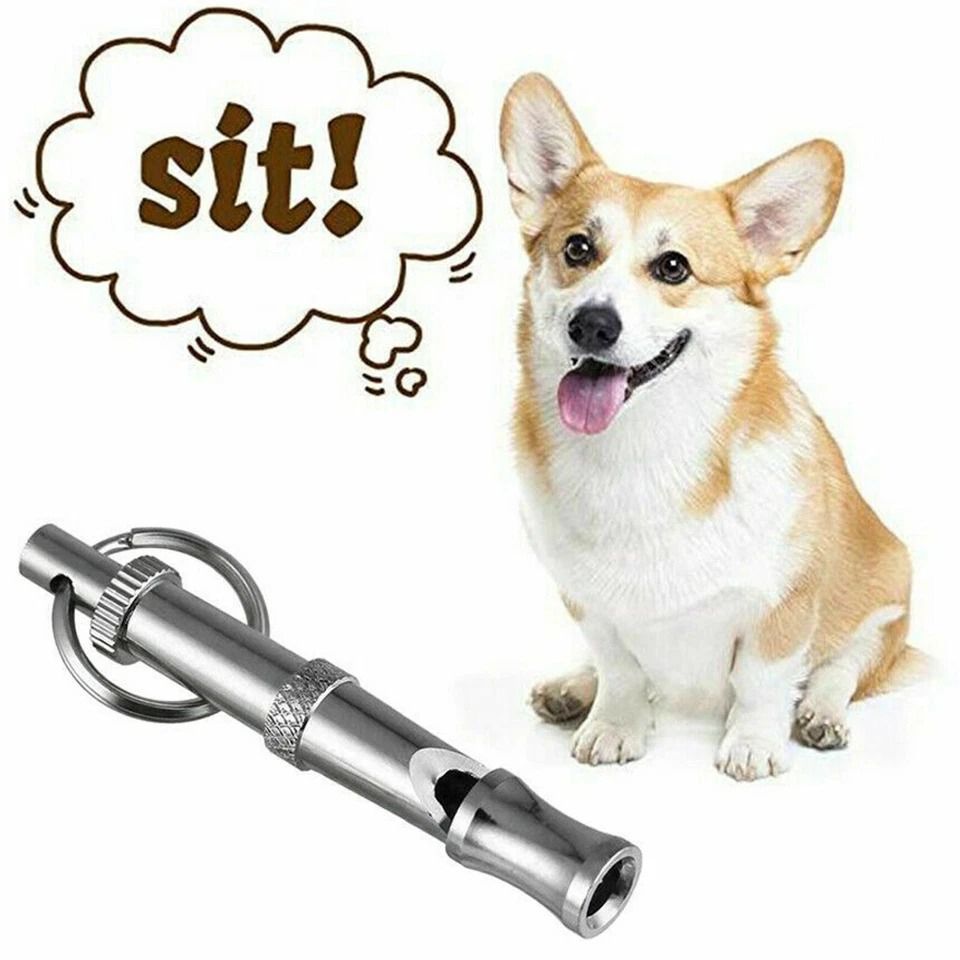 Adjustable Frequency Dog Whistle, Stop Barking Hot Pet Training, Stainless Steel Obedience Whistle