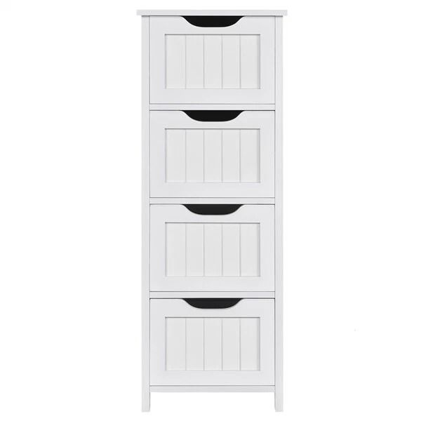 Free Standing Bathroom Floor Cabinet, Storage Organizer with Drawers, Multifunctional Cabinet for Home Organization