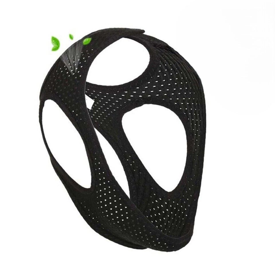 Anti-Snoring Chin Strap for Sleep Apnea & Snore Relief Jaw Support Belt