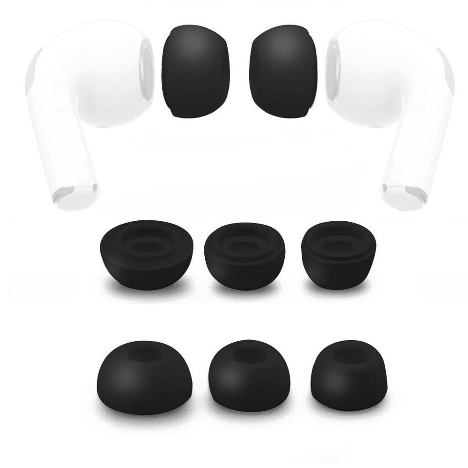 Memory Foam Replacement Ear Tips for Apple AirPods Pairs for Comfortable