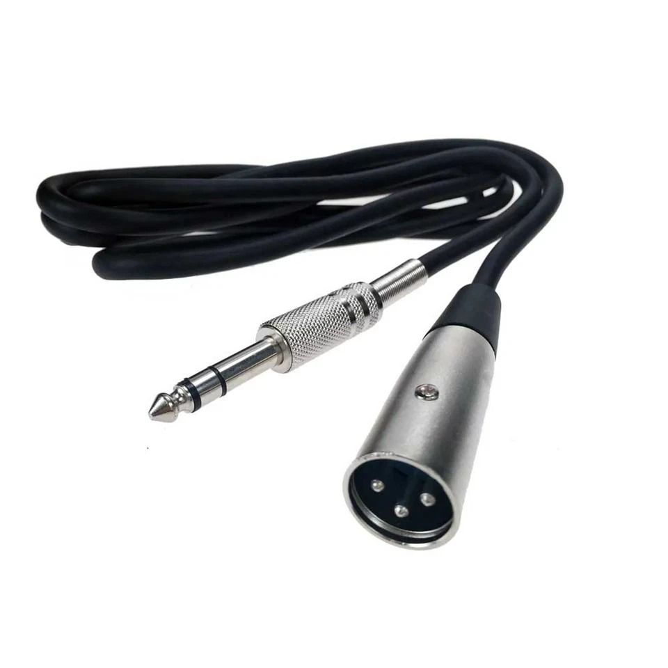 XLR Male to TS Mono Cable Unbalanced, Shielded Audio Cable for Clear Sound