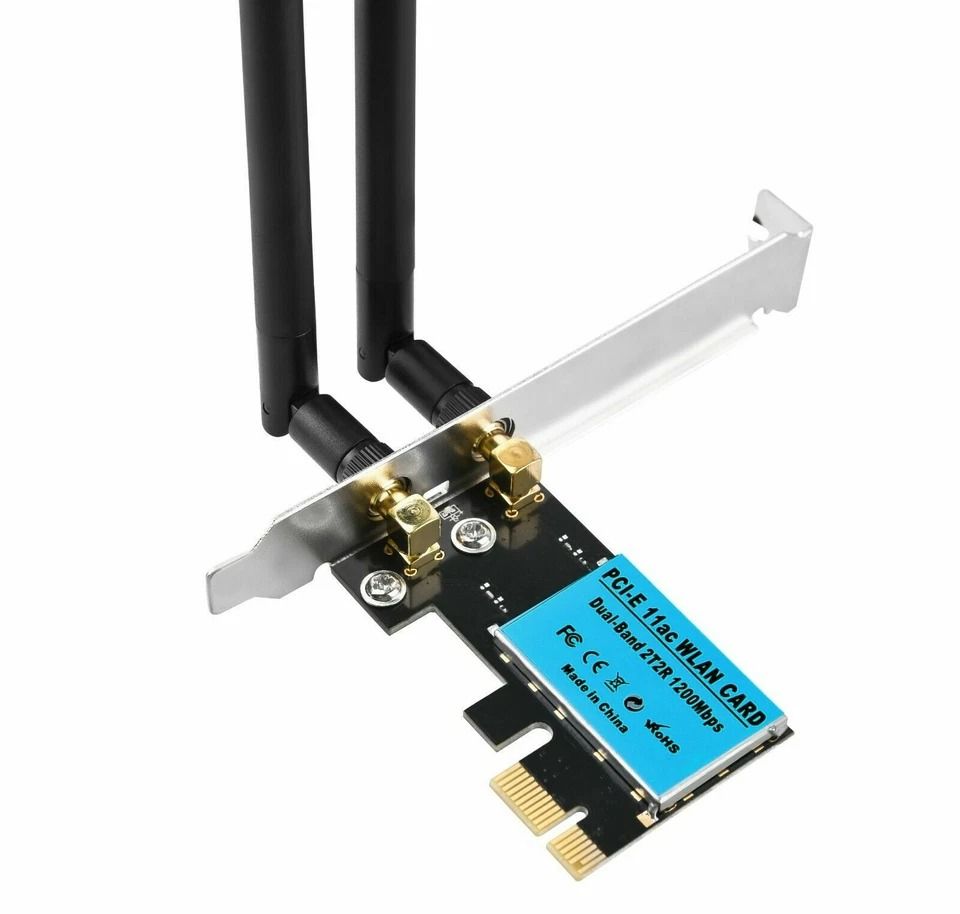 Dual Band WiFi PCIe Adapter for Desktop PCI-E Card