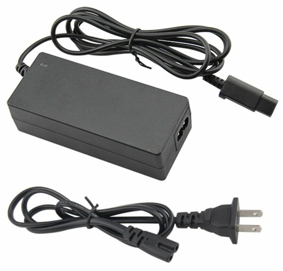 AC Adapter Power Supply & AV Cable Cord for Nintendo GameCube Charger & Video Connection