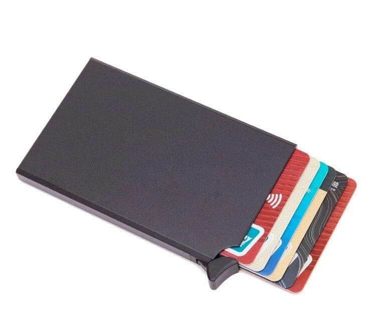 Mens RFID Blocking Wallet Carbon Fiber Slim Money Clip with Credit Card Holder Secure & Stylish