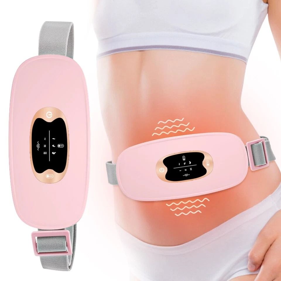Electric Heating Menstrual Vibration Pad for Pain Relief & Cramps Portable Belt for Women