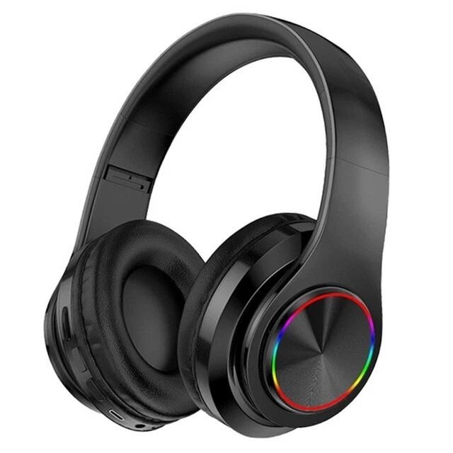Super Bass Wireless Bluetooth Headphones Foldable Stereo Earphones with Mic for Clear Calls & Immersive Sound