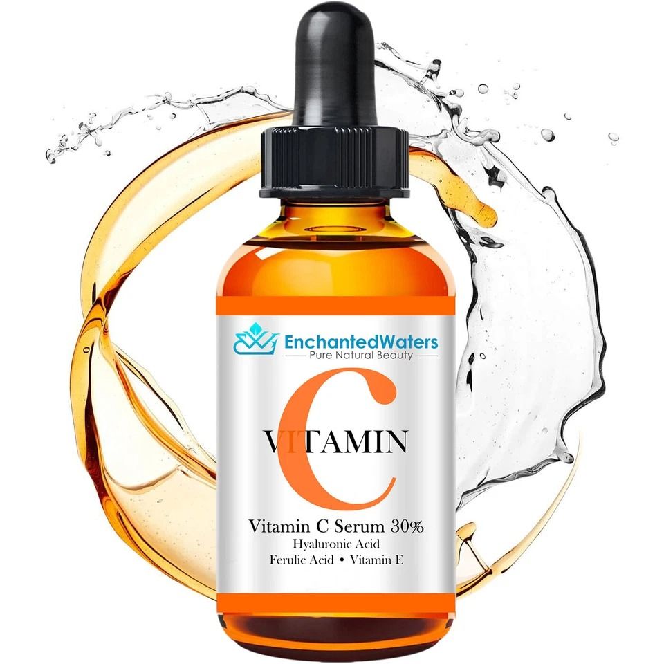 Vitamin C Serum with Hyaluronic Acid & Ferulic Acid Anti-Aging, Brightening & Hydrating Gel Cream