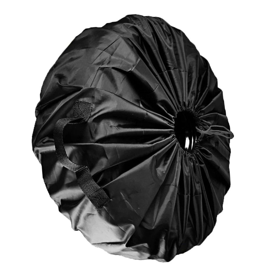 Universal DIY Spare Tire Cover Black Protector for Jeep, RV, and Trailer