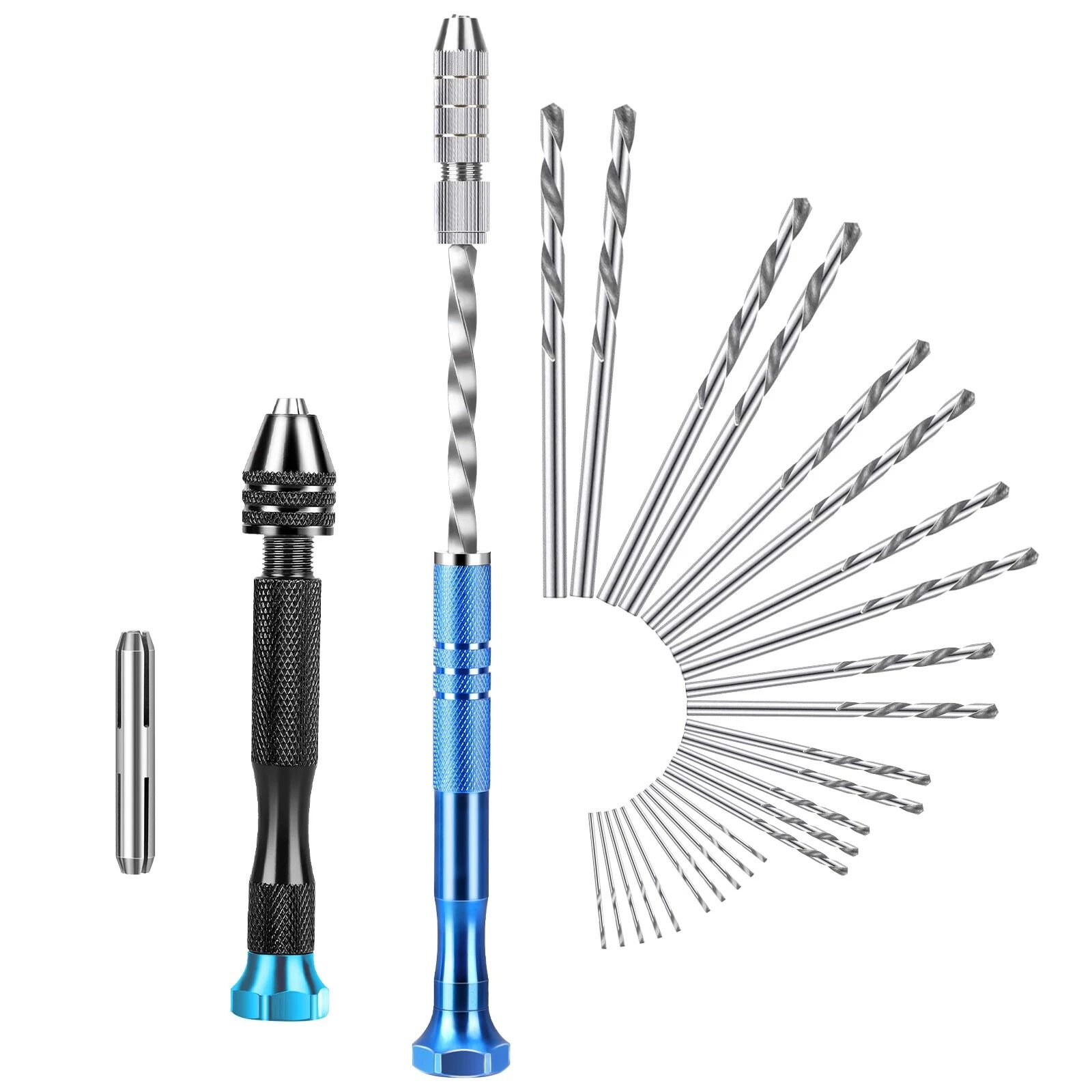 Pin Vise Hand Drills Rotary Tool Precision Micro Twist Drill Bits
