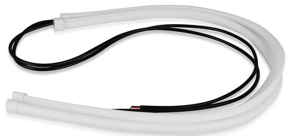 White Flexible Tube LED Strip DRL Lights Daytime Running Lights for Cars, Trucks, SUVs