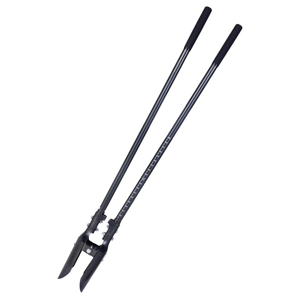 Post Hole Digger with Carbon Steel Handle Manual Hole Digger for Garden and Fence Projects