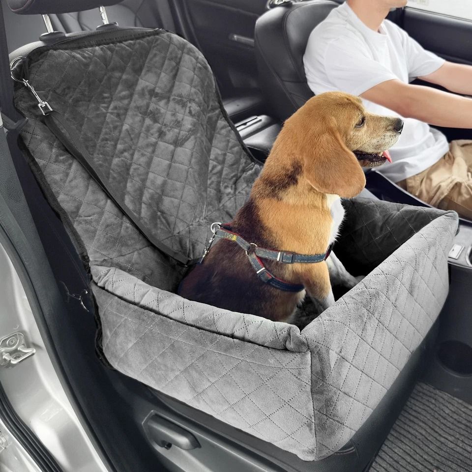Elevated Dog Booster Car Seat Safe Travel Pet Seat for Small Medium Dogs