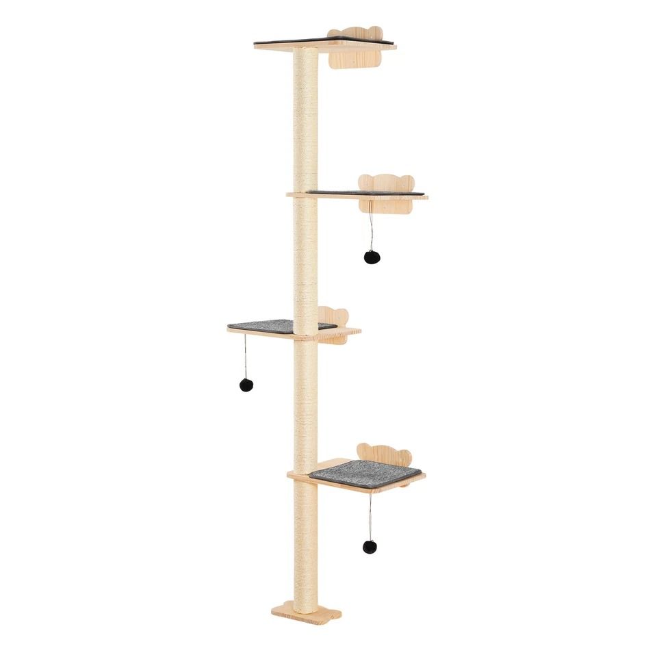 Premium Wall Mounted Cat Shelves & Vertical Cat Climbing Shelves Furniture Set