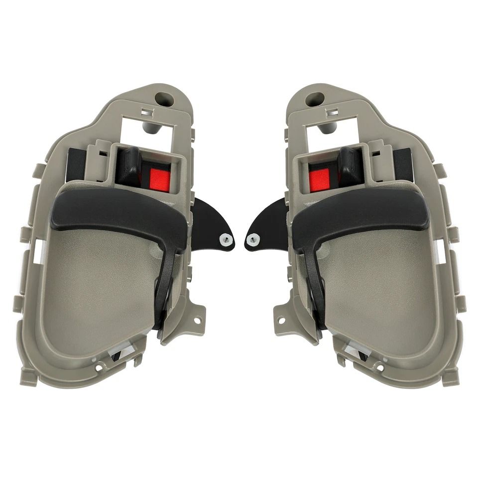 Gray Inside Door Handles for Chevy Silverado & GMC Sierra Durable Replacement Parts for Easy Vehicle Upgrade