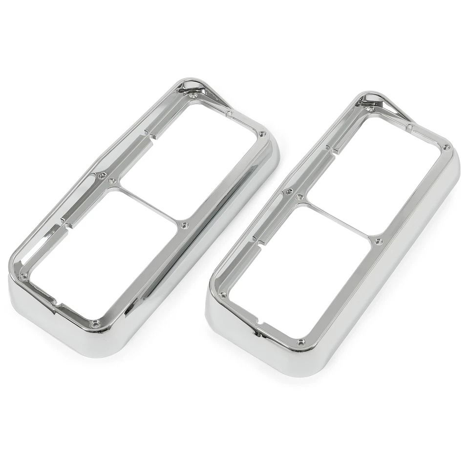 Premium Chrome Headlight Bezel Pair for Trucks Headlight Bezel Replacement