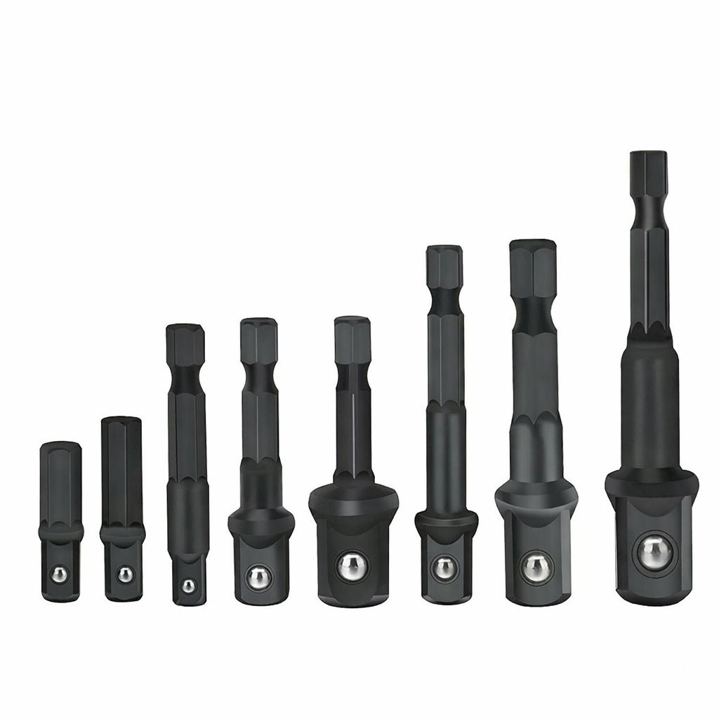 Impact Socket Adapter Set with Hex Shank Drill Socket Extensions