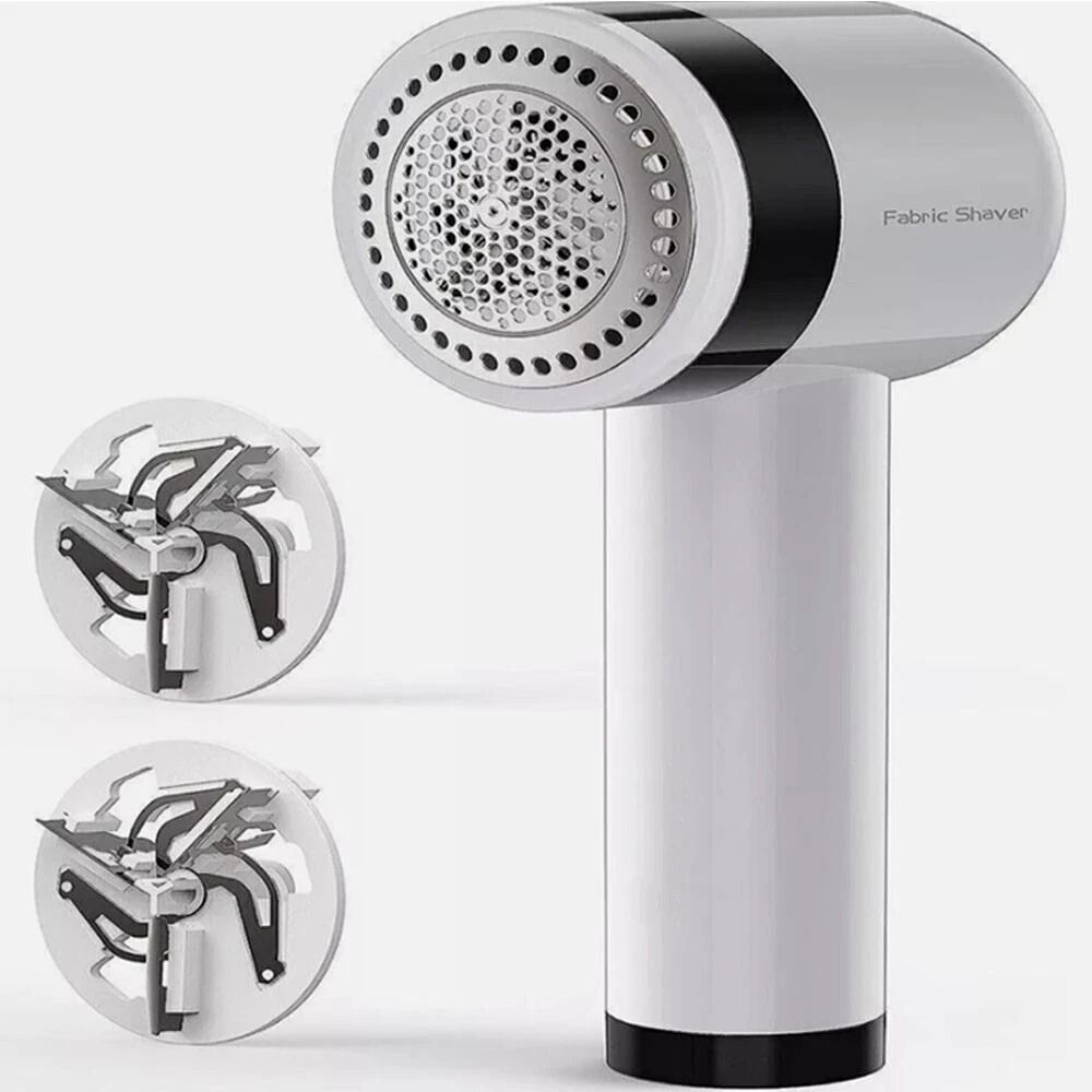 Handheld Sonic Lint Remover Fabric Shaver with Pull-Out Roller for Clothing