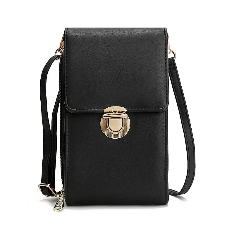 Everyday Slim Cell Phone Crossbody Wallet Bag for Women and Girls Compact iPhone Purse with Card Holder