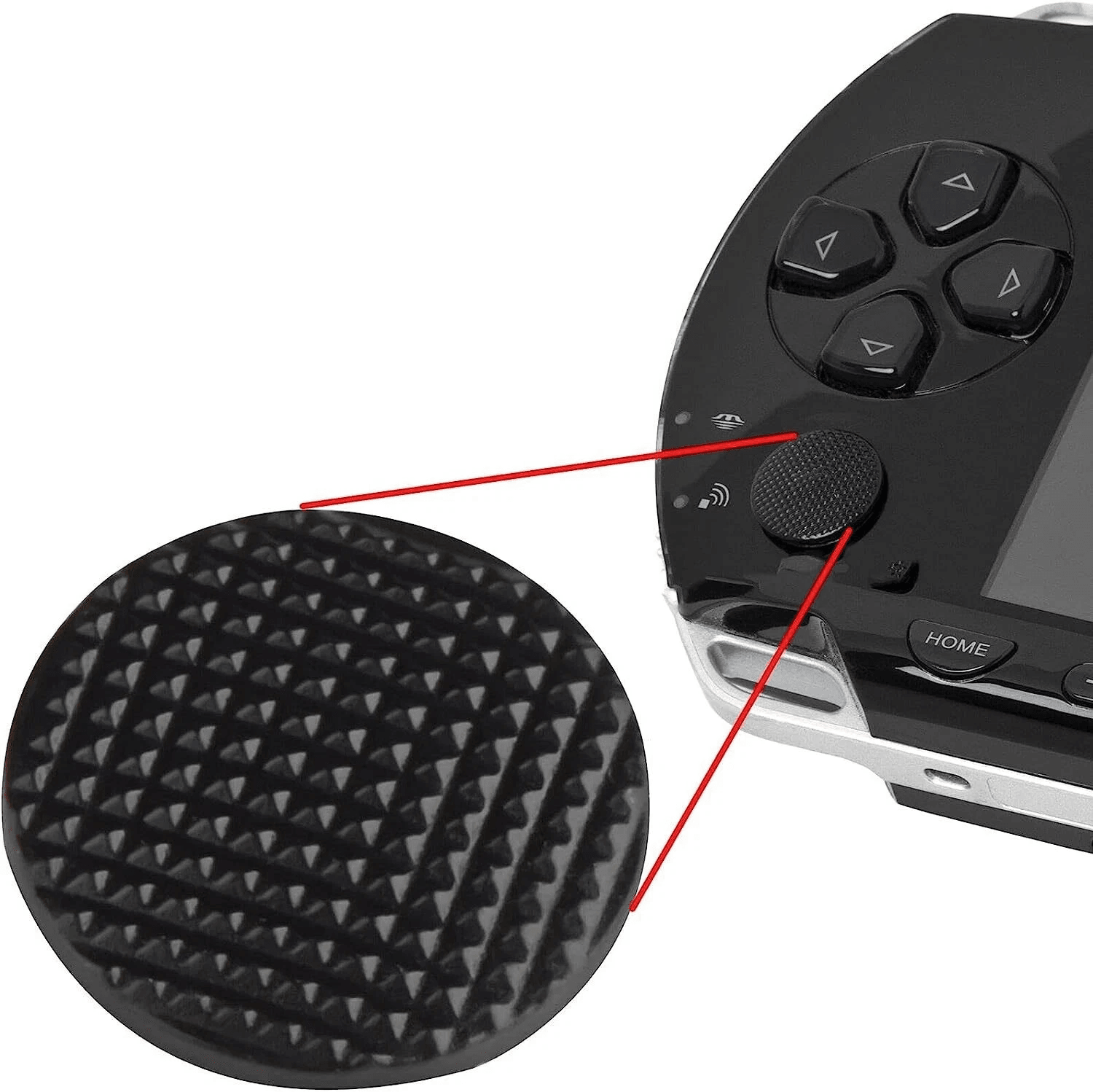 Analog Joystick Cap Covers for PSP Durable Black Button Replacement