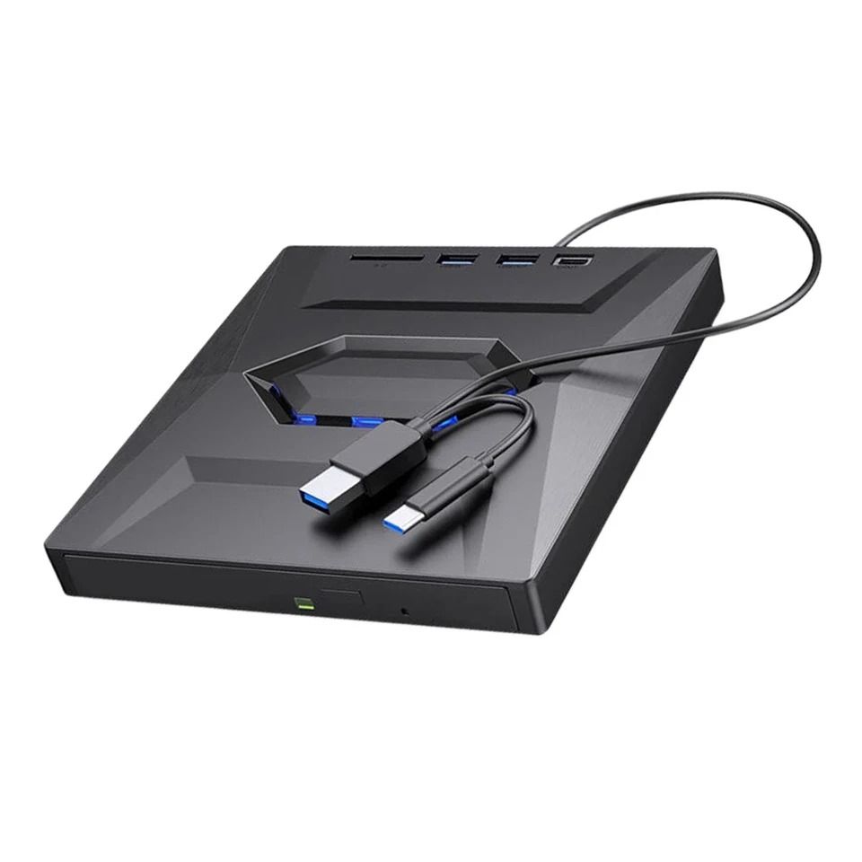 Portable External CD DVD Drive USB Burner Writer for Laptop PC Windows