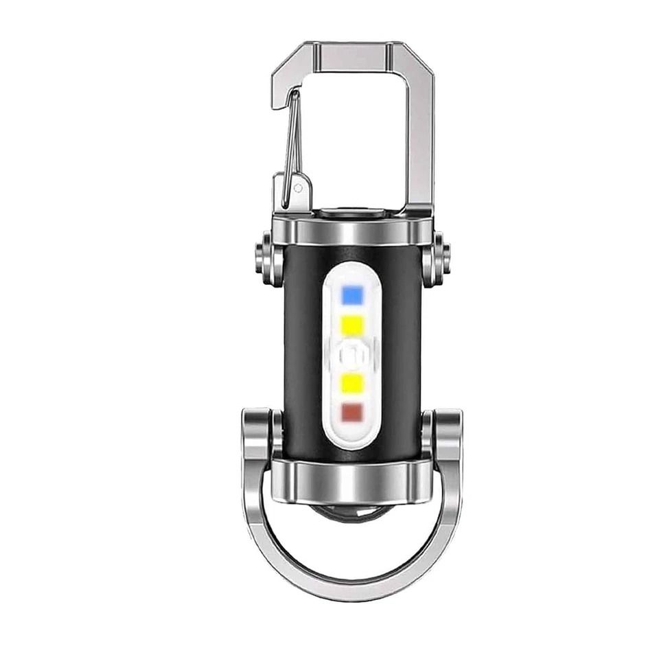 Rechargeable Keychain Flashlight Mini LED Pocket EDC Light