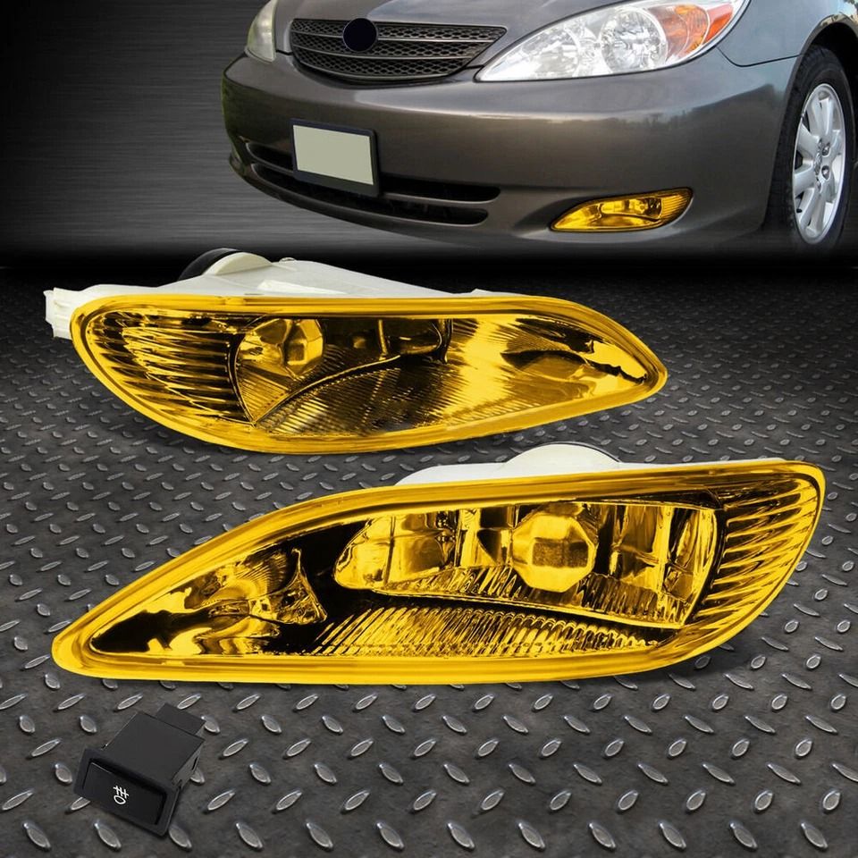 Amber Fog Lights Kit with Switch for Toyota Camry & Corolla