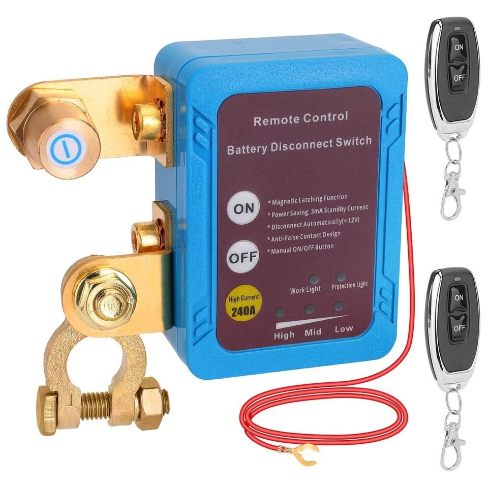 Remote Car Battery Disconnect Switch Automatic Kill Switch