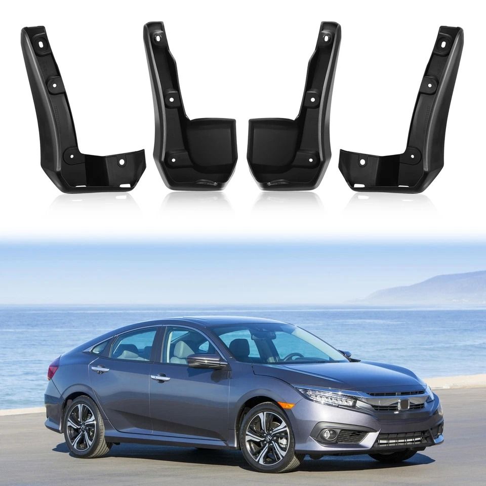 Honda Civic Mud Flaps Splash Guards Set for Sedan