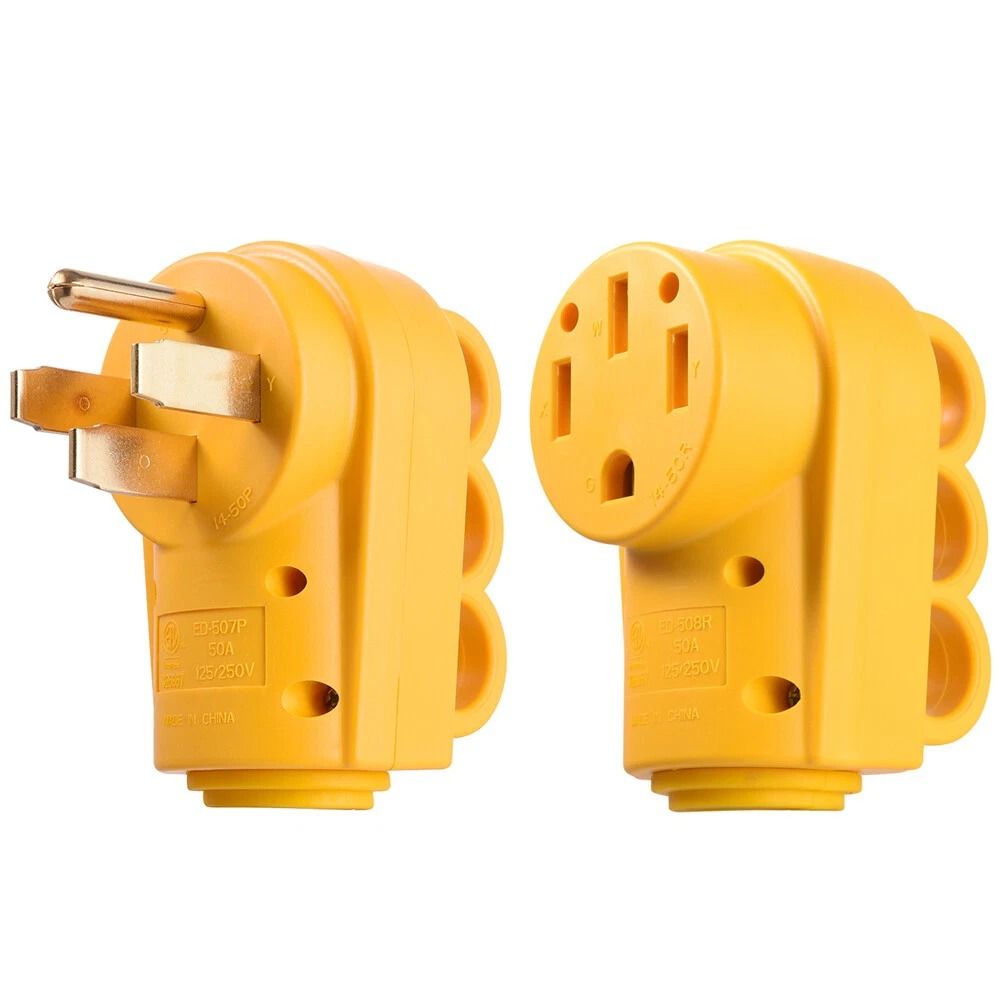 Amp RV Replacement Plug Set Male and Female Camper Cord End