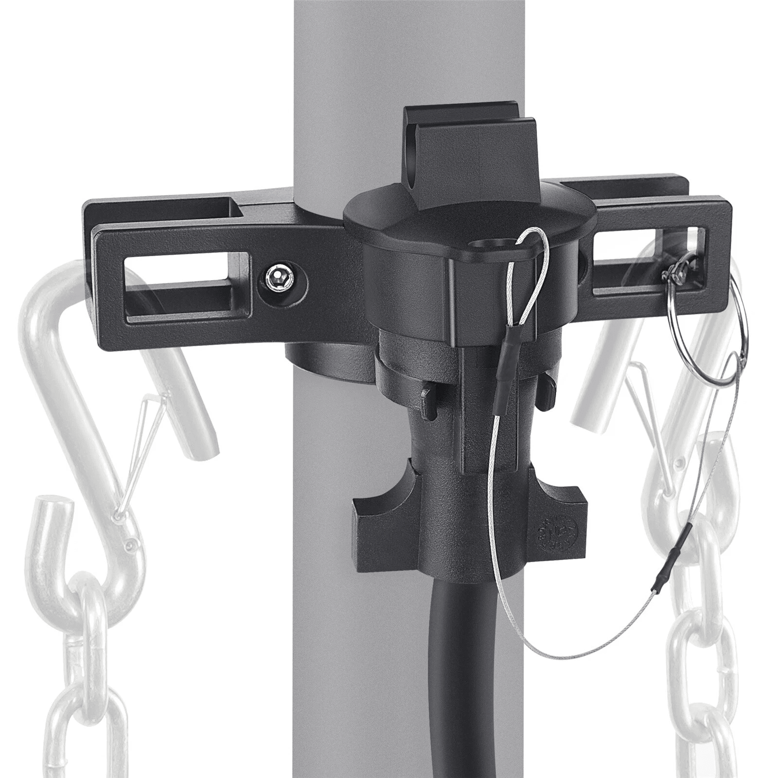 Heavy Duty RV Jack Cover and Trailer Chain Holder