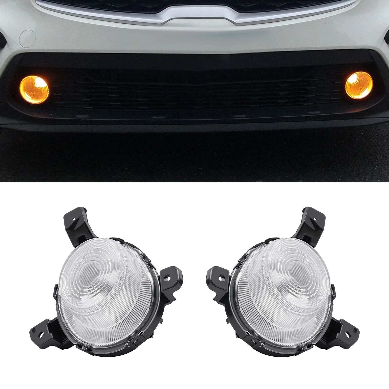 Premium Replacement Front Bumper Fog Lights for Kia Forte