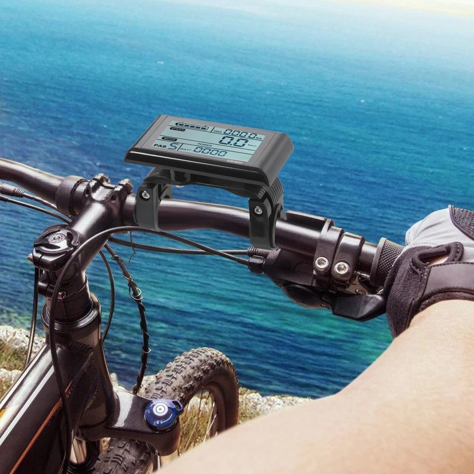 LCD Display Electric Bike Speed Meter for Handlebar Control
