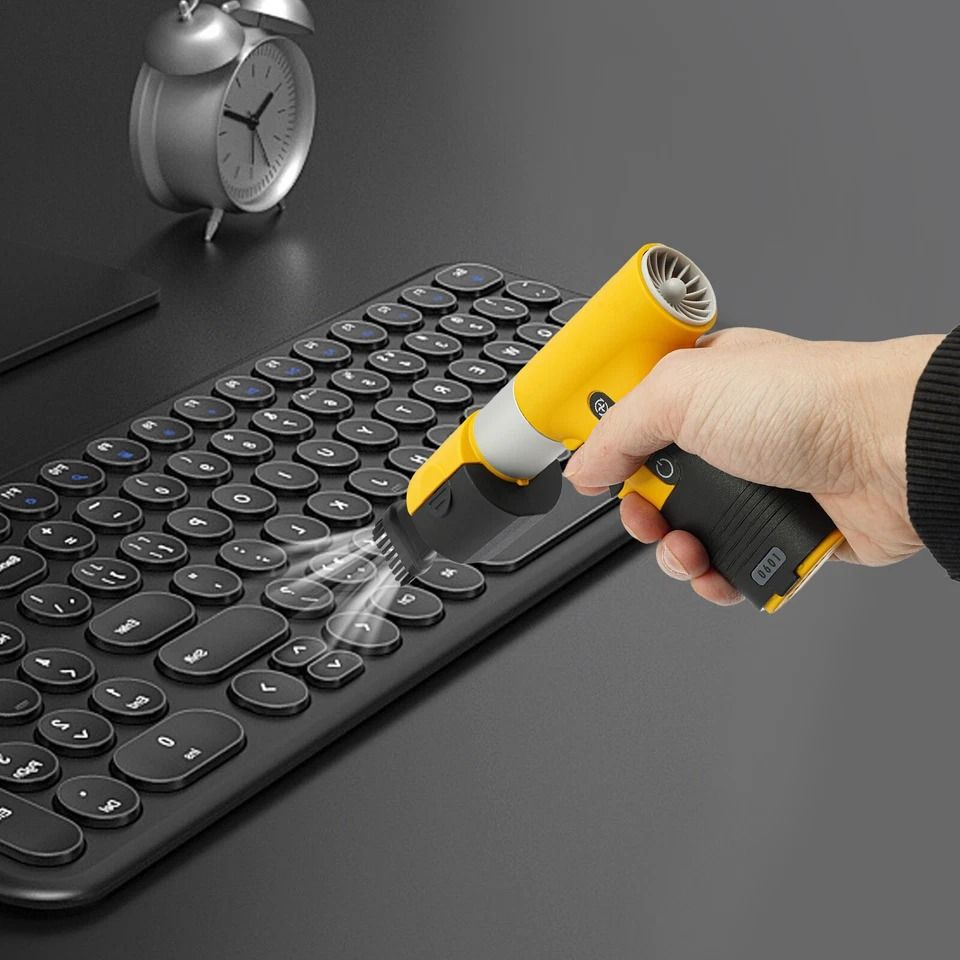 Cordless Air Duster & Portable Electric Blower Rechargeable Dust Blower for Computer Keyboard Cleaning