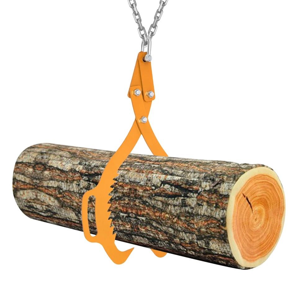 Heavy Duty Log Lifting Tongs Carbon Steel Log Lifting Tongs & Heavy Duty Grapple Tool for Timber