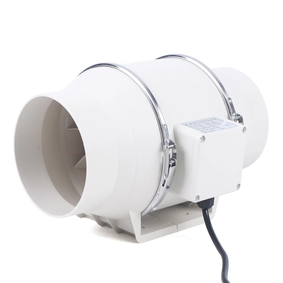 Premium Inline Duct Fan Powerful CFM Ventilation Exhaust Fan, Quiet HVAC Airflow