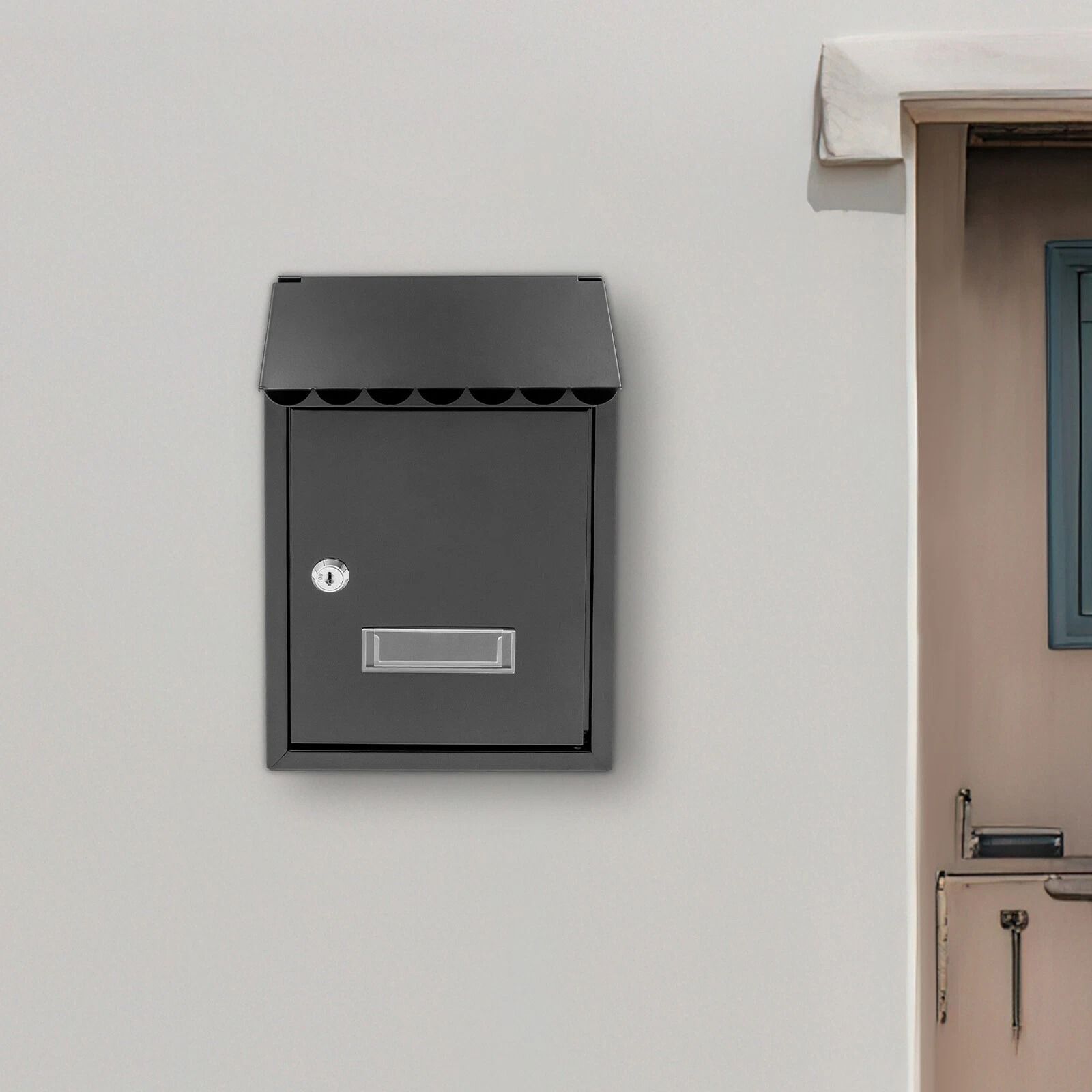 Modern Outdoor Waterproof Wall Mounted Mailbox with Lockable Security