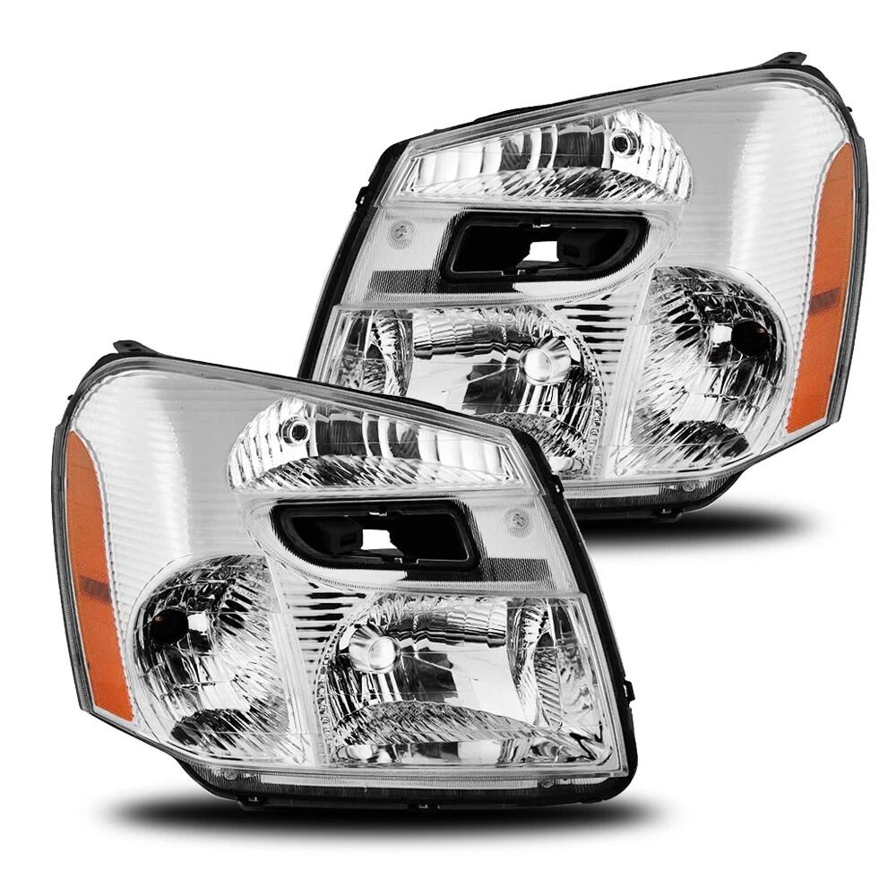 Premium Front Headlight Replacement Pair for Chevy Equinox Direct Fit Projector Assemblies