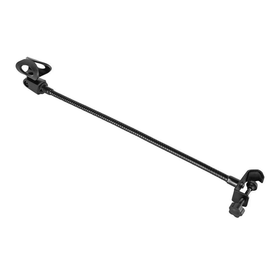 Adjustable Gooseneck Microphone Stand with Desk Clamp for Podcasting and Broadcasting