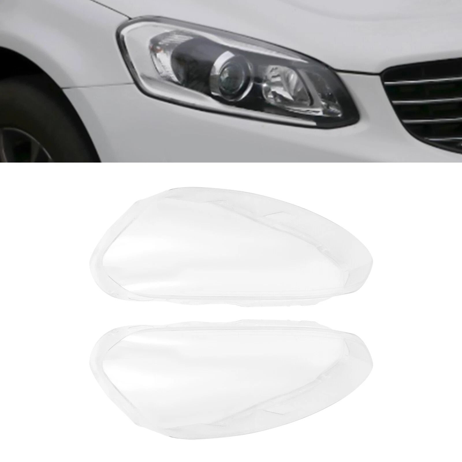 Headlight lens cover Pair for Front Left Right Clear Headlamp Covers
