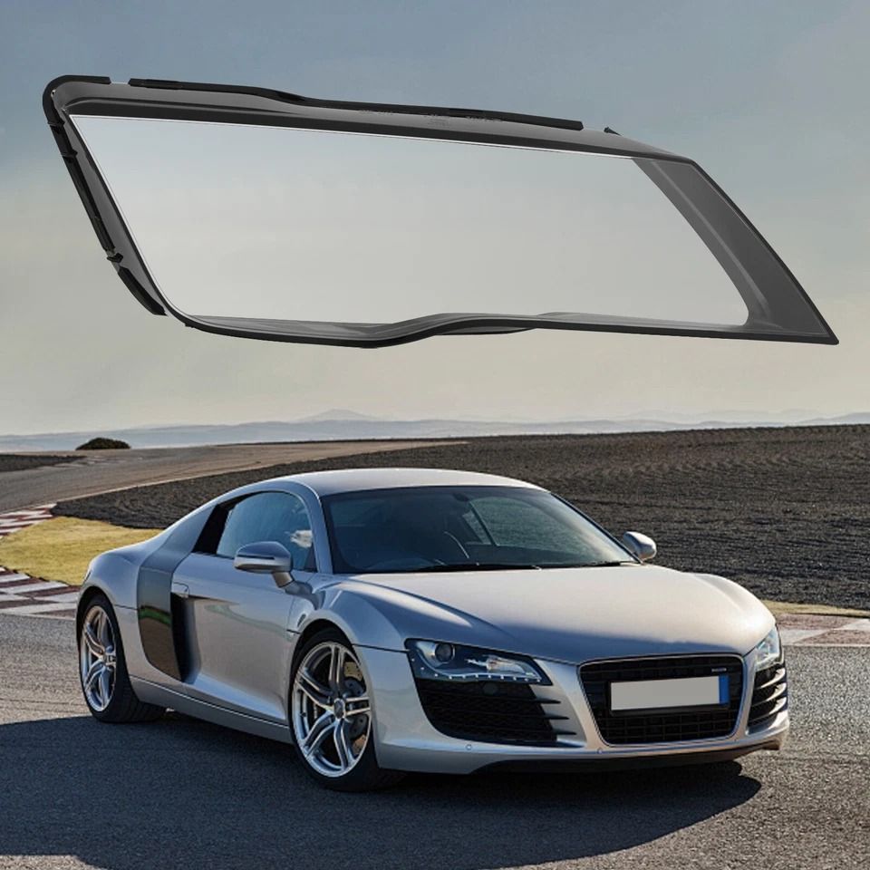 Right Audi Headlight Lens Cover Clear Front Replacement