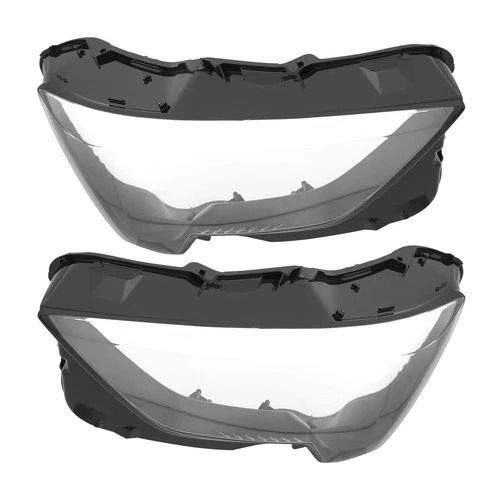 Audi Headlight Lens Cover Pair for Front Left and Right