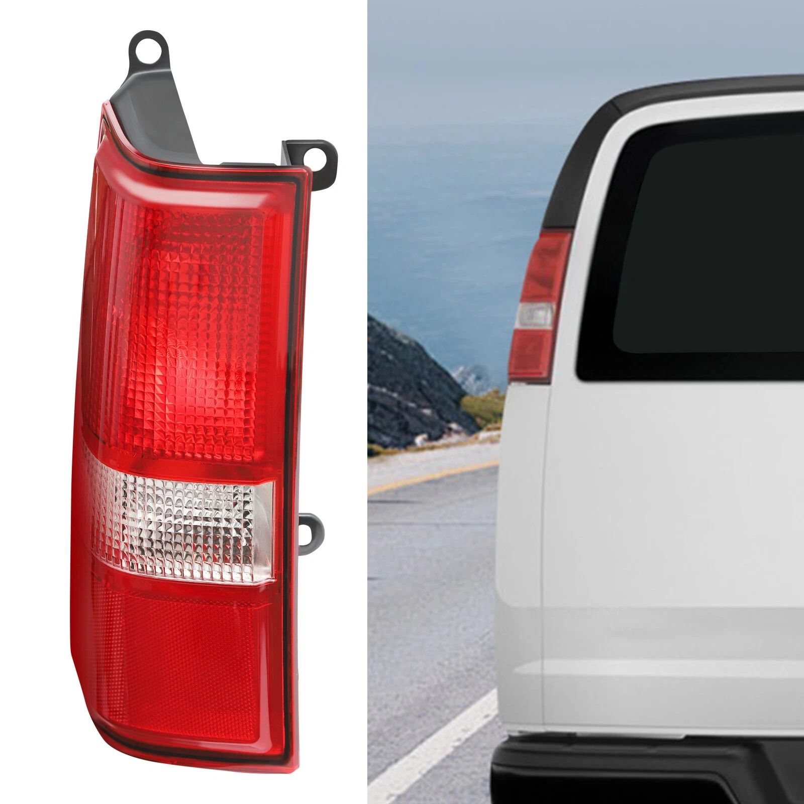 Chevrolet Express GMC Savana Left Tail Light Assembly Driver Side Rear Lamp