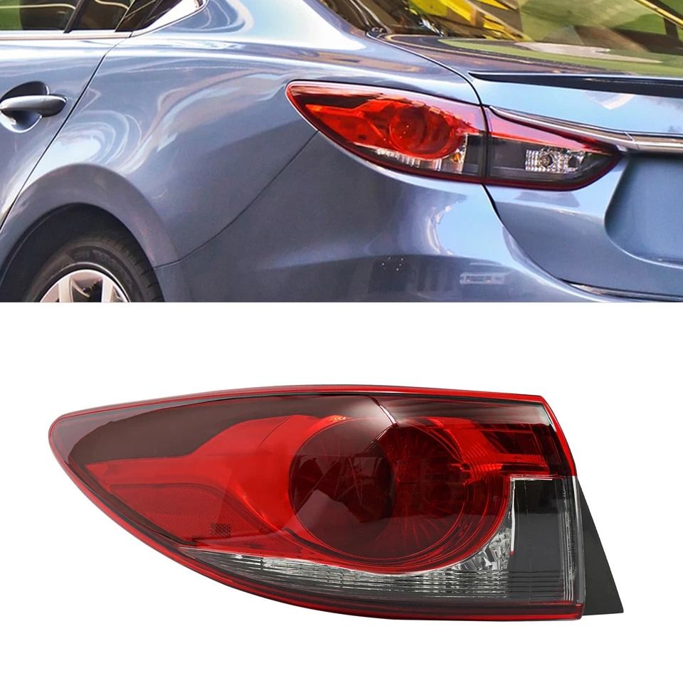 Premium Rear Halogen Tail Light Left Driver Side for Mazda Direct Replacement